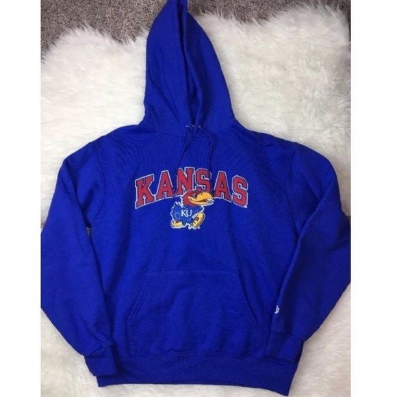 NWT New Kansas Jayhawks Men/'s Pullover Hoodie Sweatshirt